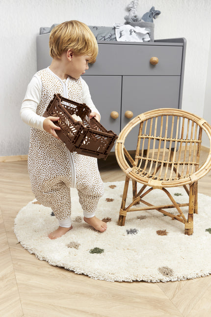 Meyco Schlafsack Baby Winter Pullover Cheetah Taupe