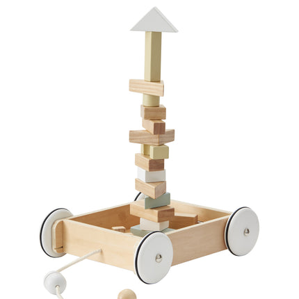 Kid's Concept Blockwagen mit Blöcken 28x26cm