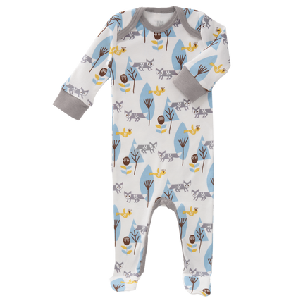 Fresk Baby-Pyjama mit Fußfuchsblau