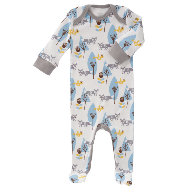 Fresk Baby-Pyjama mit Fußfuchsblau