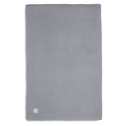 Jollein Bettdecke Basic Knit Stone Grey/Fleece 100x150cm