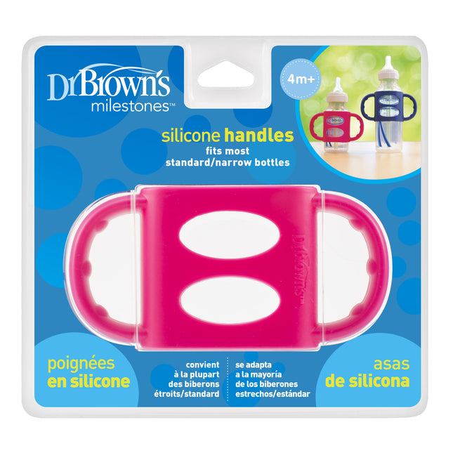 Dr. Brown's Silikongriff Standardflasche rosa