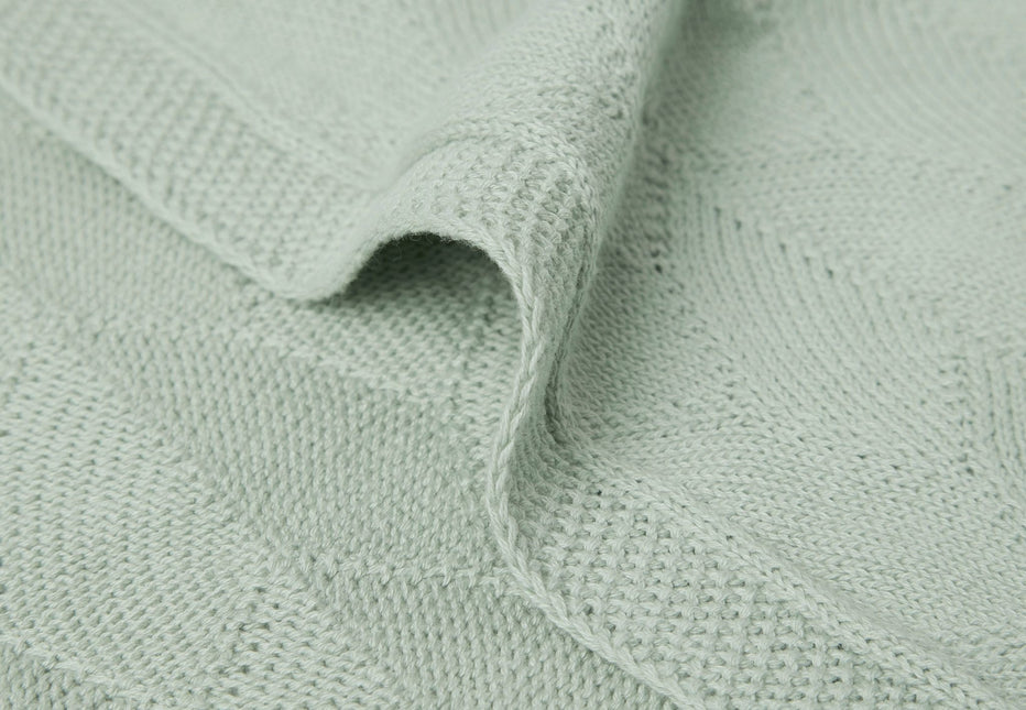 Jollein Wiegendecke Shell Knit Sea Foam 75x100cm