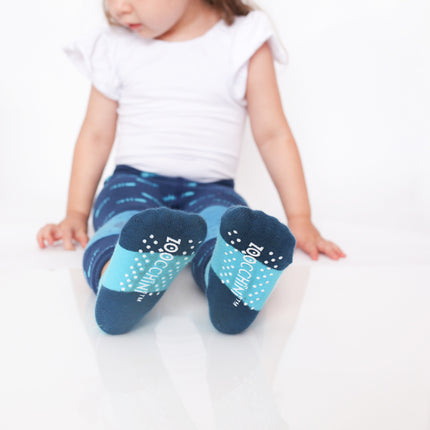 Zoocchini Baby-Legging Sherman The Shark inklusive Socken 6/12 Monate