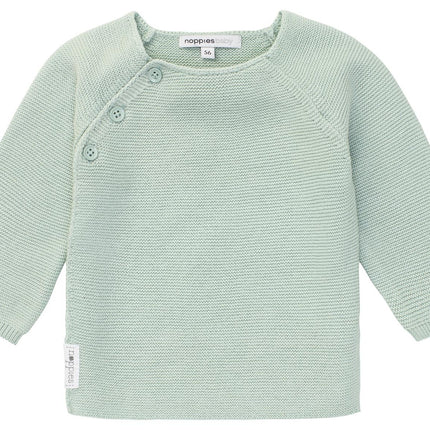 Noppies Baby Strickjacke Pino Grau Mint Melange