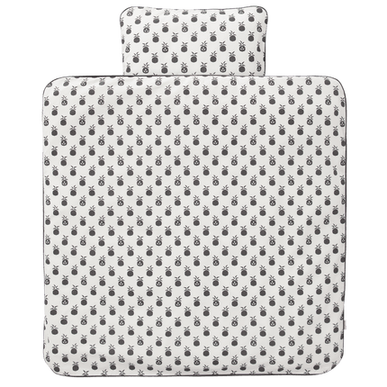 Fresk Dekbedovertrek Pineapple Anthracite 100x135cm - Fresk - Babywinkel - 8718754239059