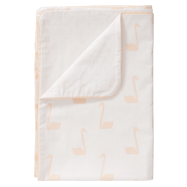 Fresk Dekbedovertrek Swan Pale Peach 140x200cm - Fresk - Babywinkel - 8719638233569