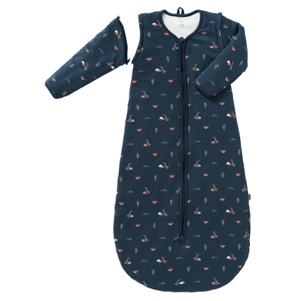 Fresk Slaapzak Baby Rabbit Met Afritsbare Mouw Mood Indigo 60cm - Fresk - Babywinkel - 8720574692563