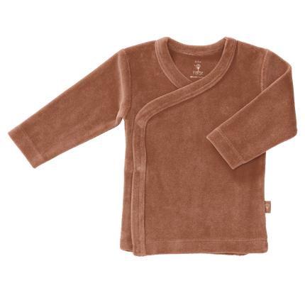 Fresk Wikkelvestje Velours Twany Brown - Fresk - Babywinkel - 8720088958124