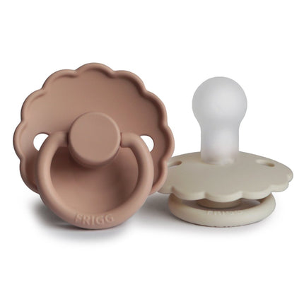 Frigg Speen Maat 1 Daisy Blush/Cream Silicone 2 - Pack - Frigg - Babywinkel - 5715239010915