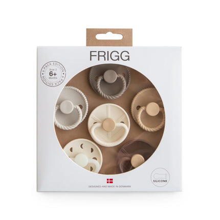 Frigg Speen Maat 1 Earthy Wonder Silicone 6St - Frigg - Babywinkel - 5715239029511