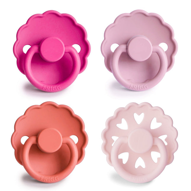 Frigg Speen Maat 1 Rosy Romance Silicone 4St - Frigg - Babywinkel - 5715239029559