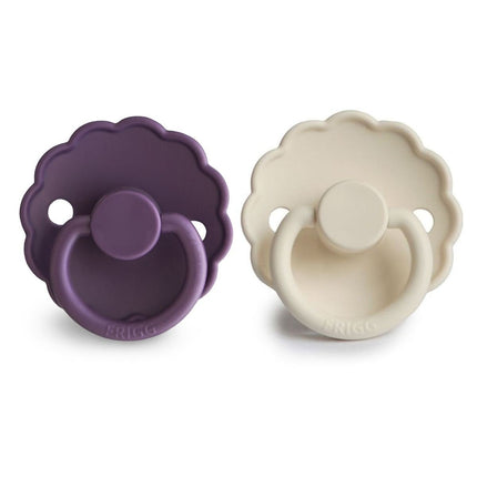 Frigg Speen Maat 2 Daisy Violet Dream/Cream Silicone 2St - Frigg - Babywinkel - 5715239030012