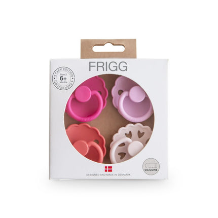 Frigg Speen Maat 2 Rosy Romance Silicone 4St - Frigg - Babywinkel - 5715239029566