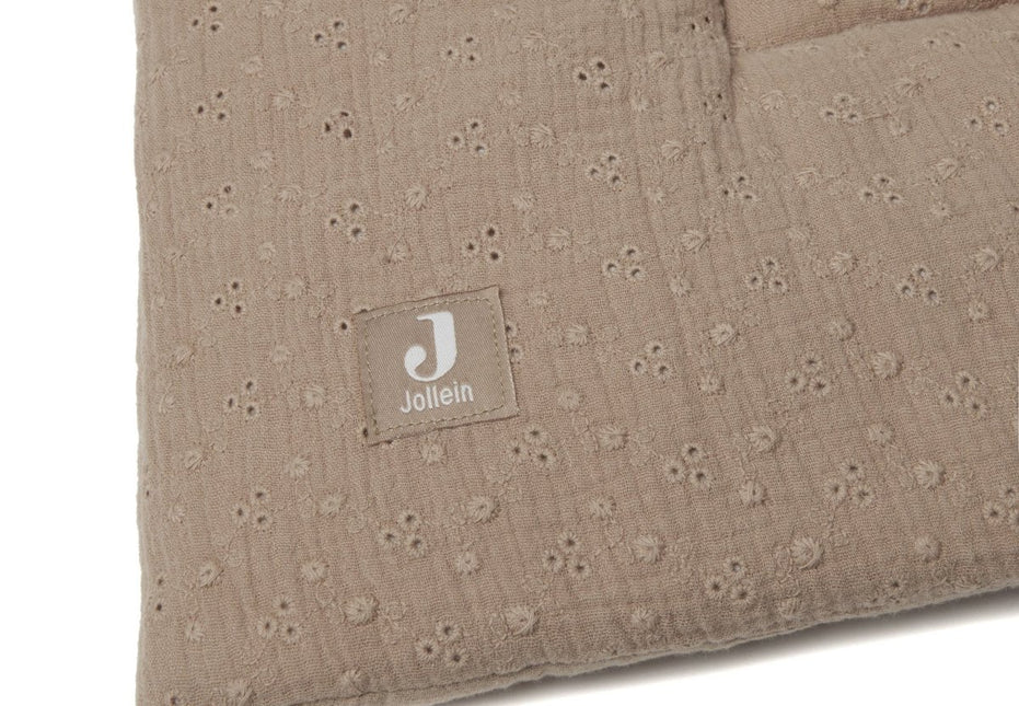 Jollein Boxkleed Embroidery Biscuit 75x95cm - Jollein - Babywinkel - 8717329366855