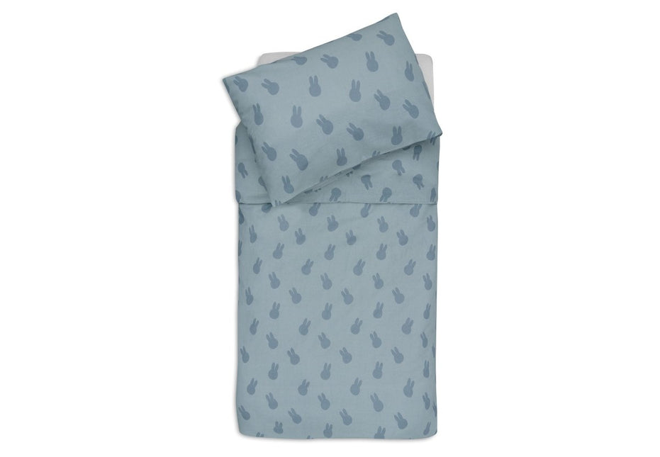 Jollein Dekbedovertrek Peuter Miffy Shadow Sea Green 100 X 140 Cm - Jollein - Babywinkel - 8717329387843