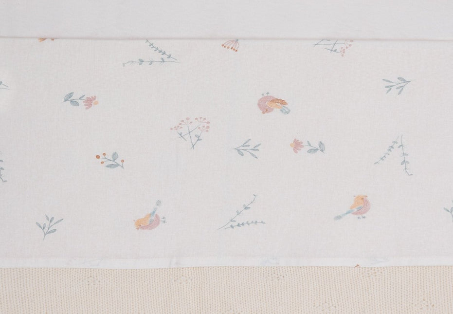 Jollein Ledikantlaken Lovely Birds 120X150Cm - Jollein - Babywinkel - 8717329387133