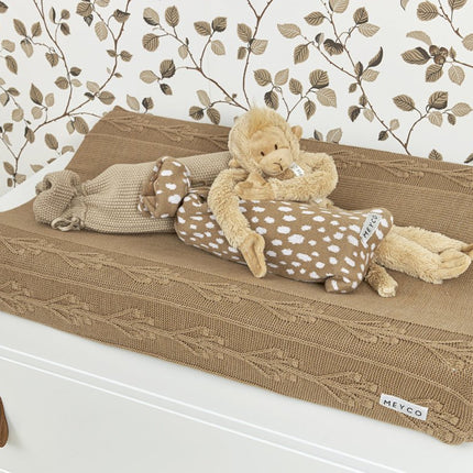 Meyco Aankleedkussenhoes Romatic Flower Taupe - Meyco - Babywinkel - 4054703763973