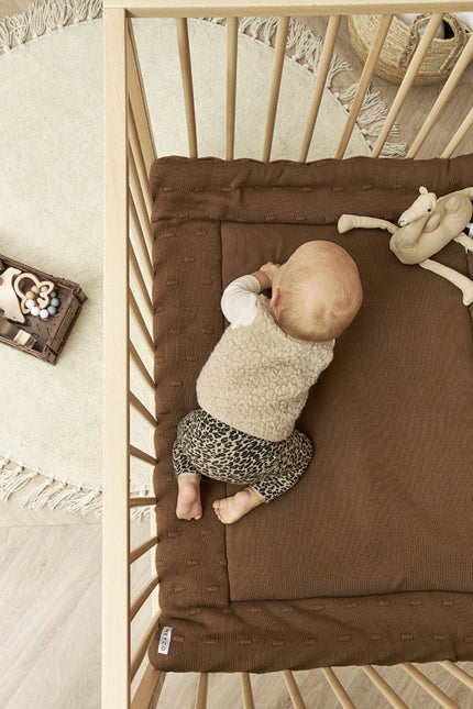 Meyco Boxkleed Knots Chocolate - Meyco - Babywinkel - 4054703793567