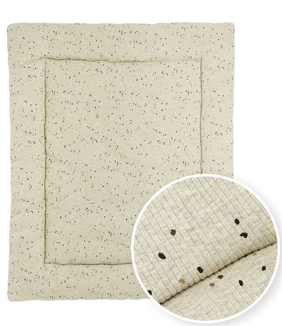 Meyco Boxkleed Rib Mini Spot Sand Melange 80X100cm - Meyco - Babywinkel - 4054703225433