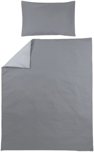 Meyco Dekbedovertrek Grey/ Light Grey 120X150cm - Meyco - Babywinkel - 4054703436044