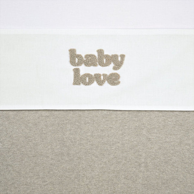 Meyco Ledikantlaken Baby Love Sand Melange 75X150cm - Meyco - Babywinkel - 4054703224320