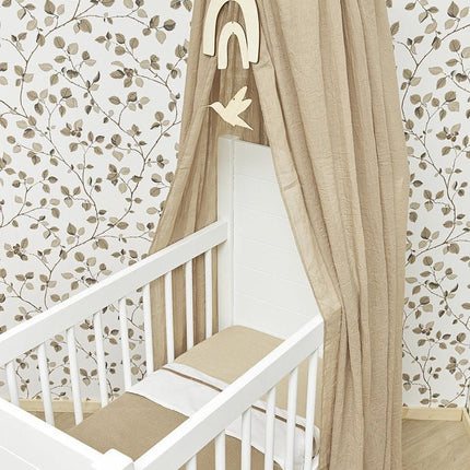 Meyco Ledikantlaken Bies Velvet Taupe - Meyco - Babywinkel - 4054703416176