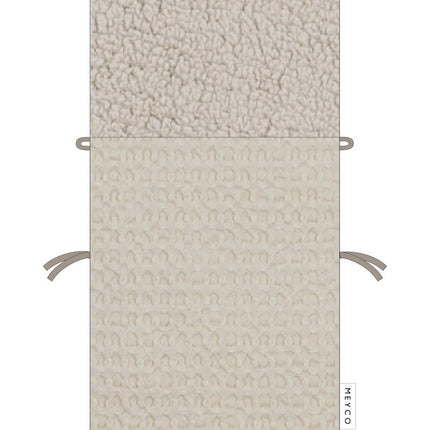 Meyco Voetenzak Wafel Teddy Nature 40X82cm - Meyco - Babywinkel - 4054703248715