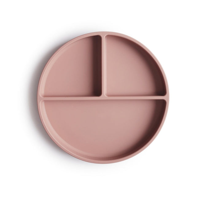 Mushie Baby Bordje Silicone Blush - Mushie - Babywinkel - 810052460499