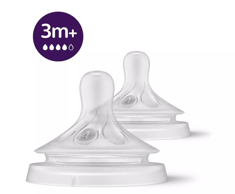 Philips Avent Flesspeen 3+ Mnd 2st - Philips Avent - Babywinkel - 8710103985143