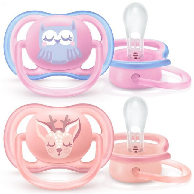 Philips Avent Fopspeen New Berry Girl Air +0 Mnd 2st - Philips Avent - Babywinkel - 8710103942696