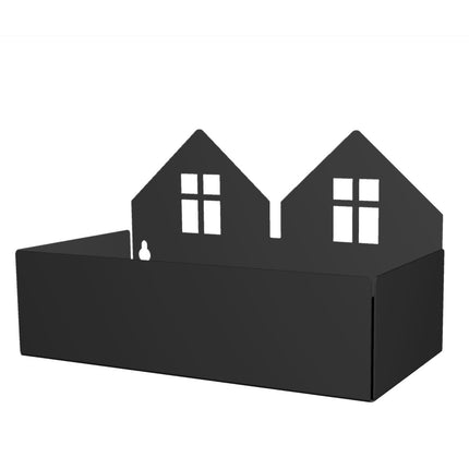 Roommate Opbergbakjes Huizen Black - Roommate - Babywinkel - 5713137002841