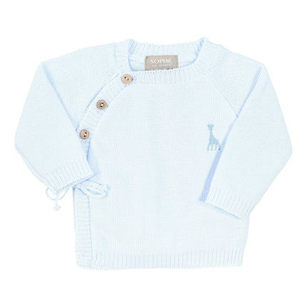 Sophie de Giraf Baby Vestje Overslag Vestje Blauw - Sophie de Giraf - Babywinkel - 3760108775091