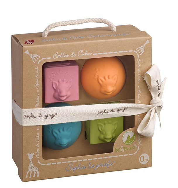 Sophie de Giraf Geschenkdoosje So'Pure Set 4 delig - Sophie de Giraf - Babywinkel - 3056562201192