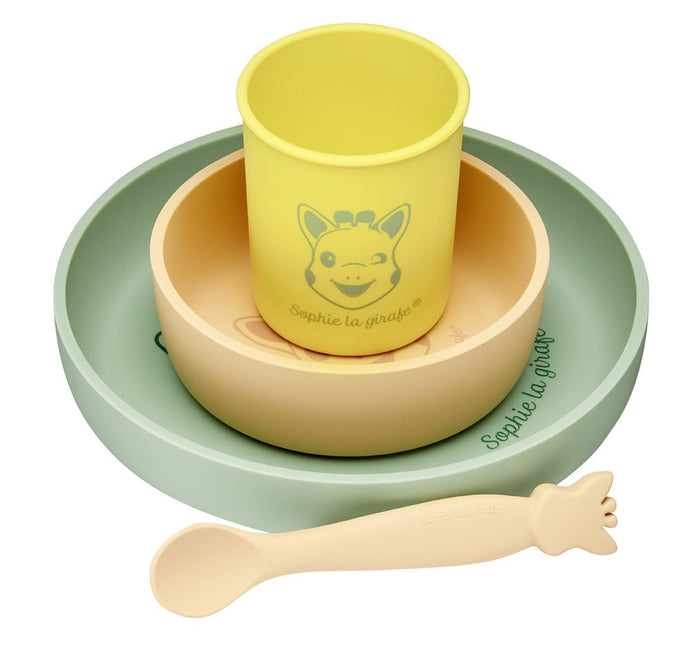 Sophie de Giraf Kinderservies 4St - Sophie de Giraf - Babywinkel - 3056560100015