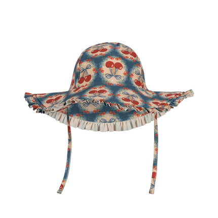 Konges Slojd Sonnenhut Baby Maya Swim Cherry Bow Blue