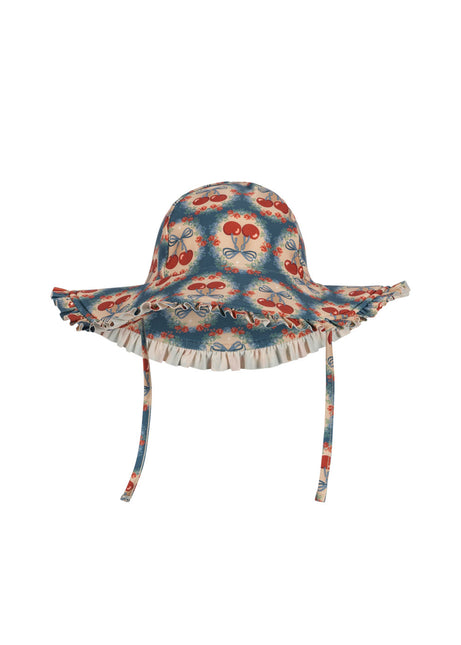 Konges Slojd Sonnenhut Baby Maya Swim Cherry Bow Blue