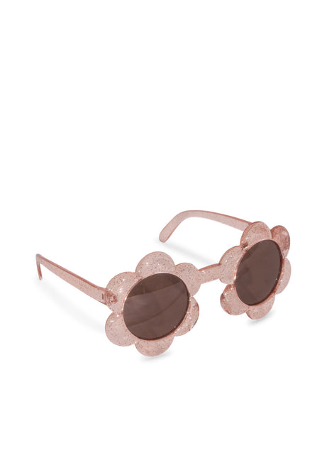 Konges Slojd Baby-Sonnenbrille, Blumen-Glitzer-Rose