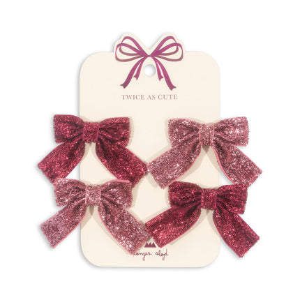 Konges Slojd Haarspange Baby Bow Pink Mix 4St