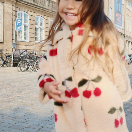 Konges Slojd Fuzzie Coat Grs Ma Grande Cerise