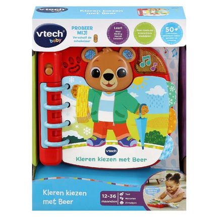 Vtech Baby Boekje Baby Kleren Kiezen Met Beer - Vtech - Babywinkel - 3417765583230