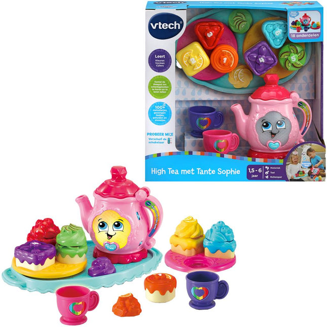 Vtech Speelgoed Theeservies High Tea Met Tante Sophie - Vtech - Babywinkel - 3417766169235